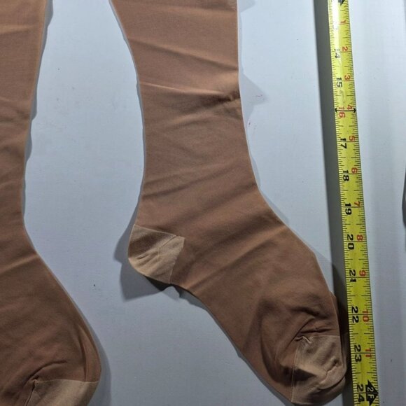 Carol Brent Support Hosiery Seamless Stockings Nylon Lyca Lightweight Sheer - Picture 5 of 7